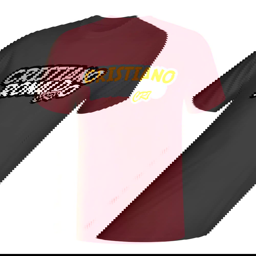 Cristiano Ronaldo Comic Book T-shirt (maroon) - Kids