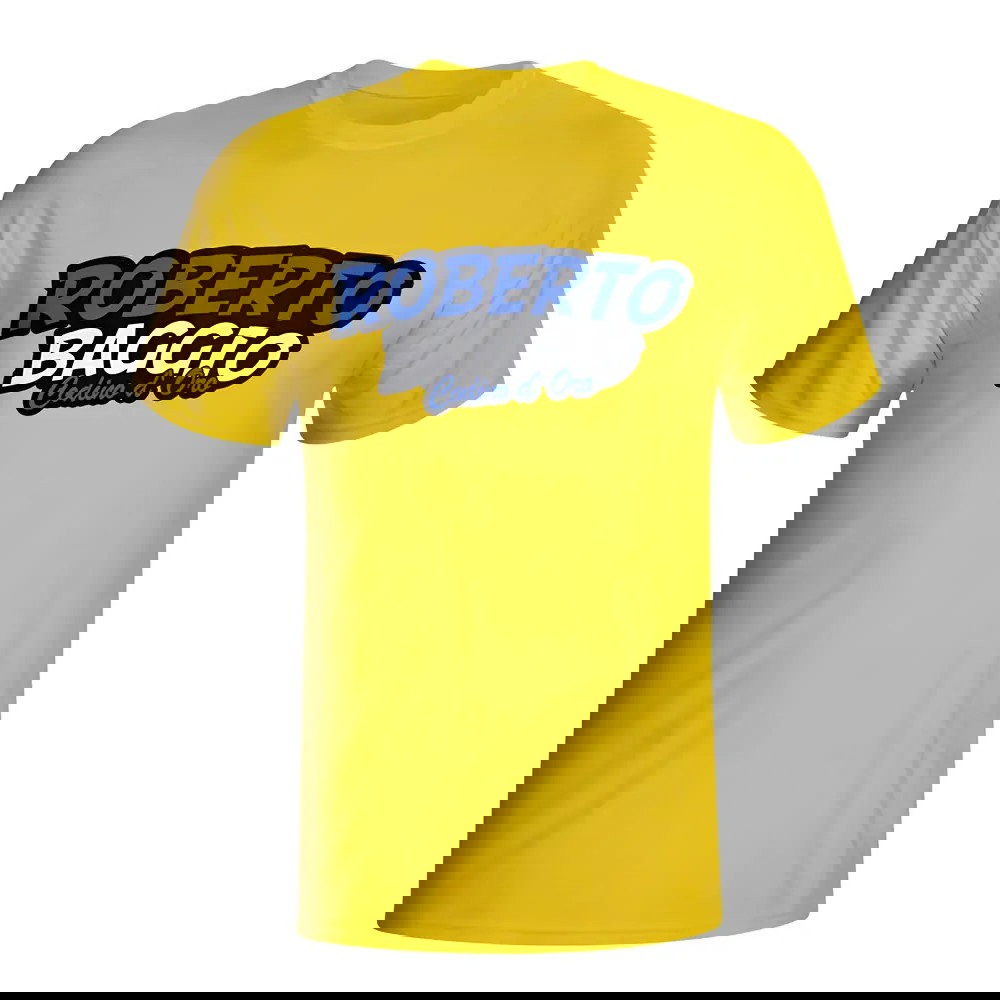 Roberto Baggio Comic Book T-shirt (yellow)