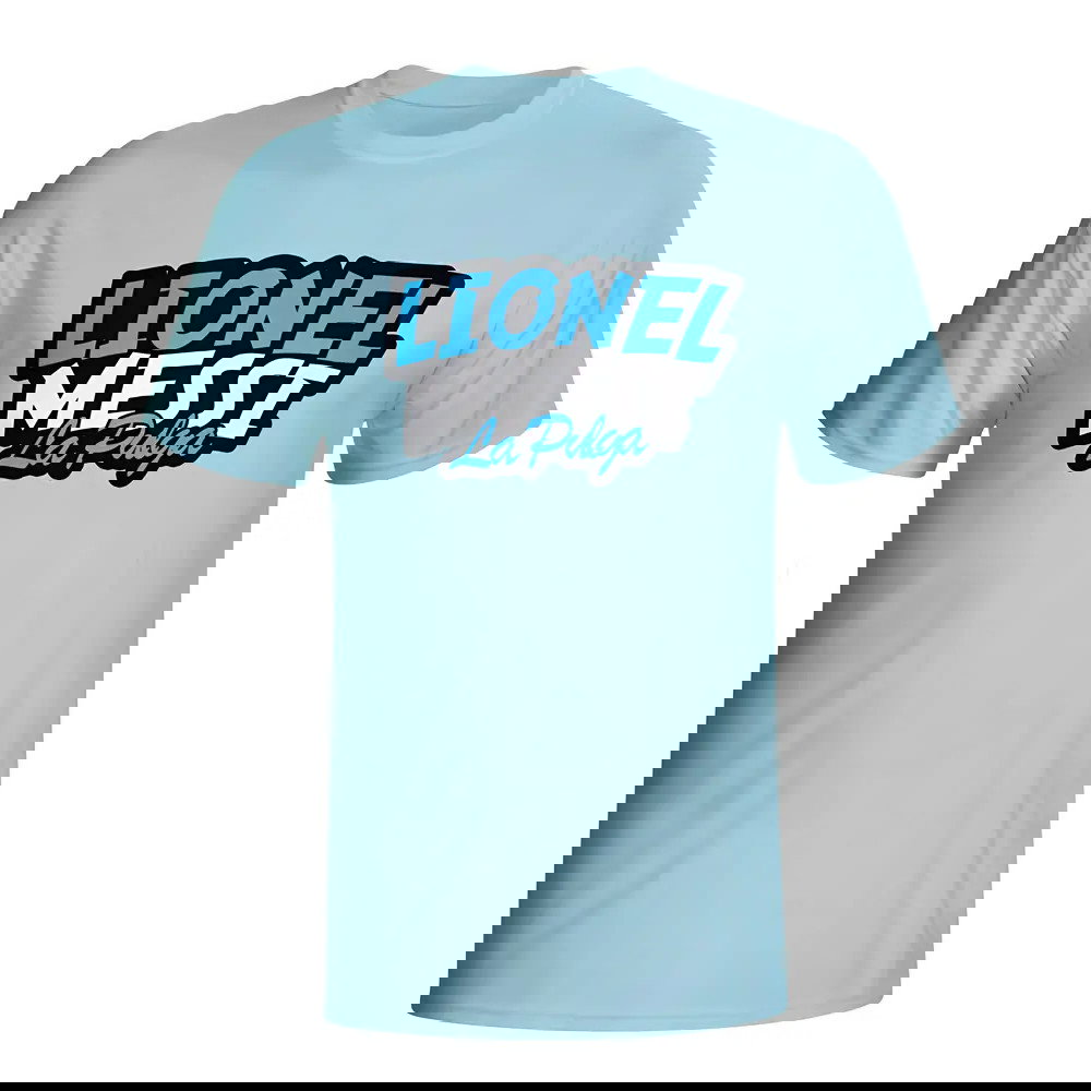 Lionel Messi Comic Book T-shirt (sky Blue) - Kids