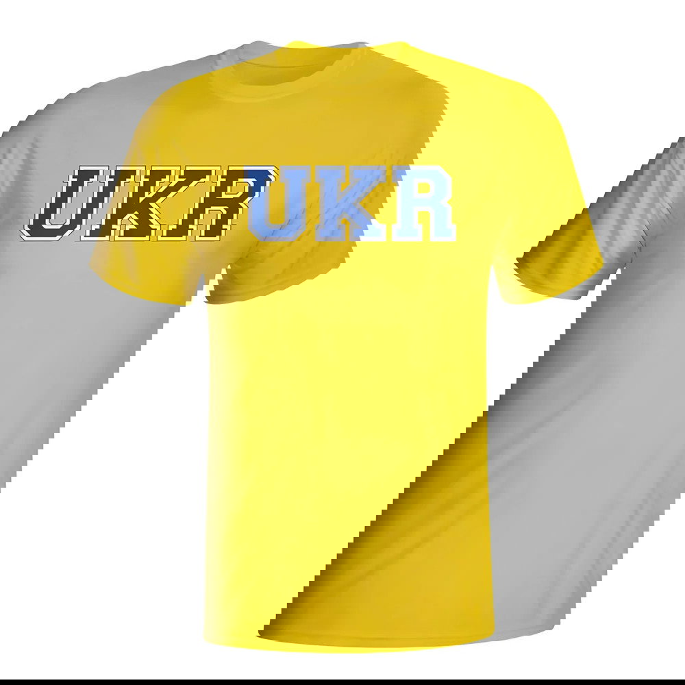 Ukraine Country Iso T-shirt (yellow) - Kids