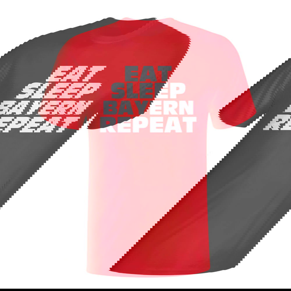 Eat Sleep Bayern Repeat T-shirt (red) - Kids