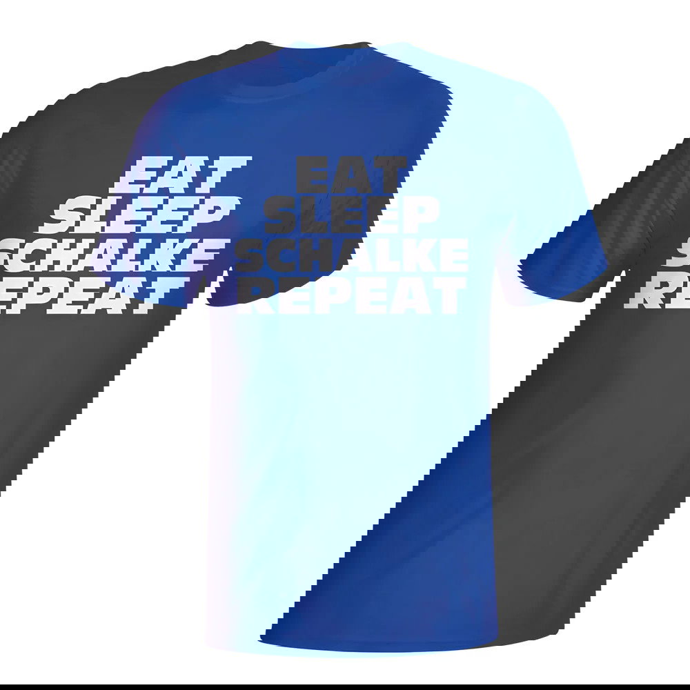 Eat Sleep Schalke Repeat T-shirt (blue) - Kids