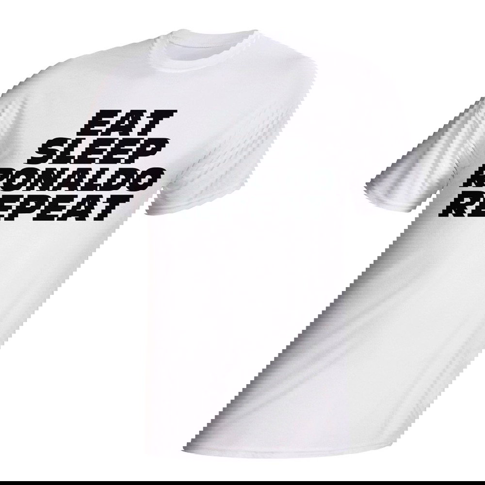 Eat Sleep Ronaldo Repeat T-shirt (white)