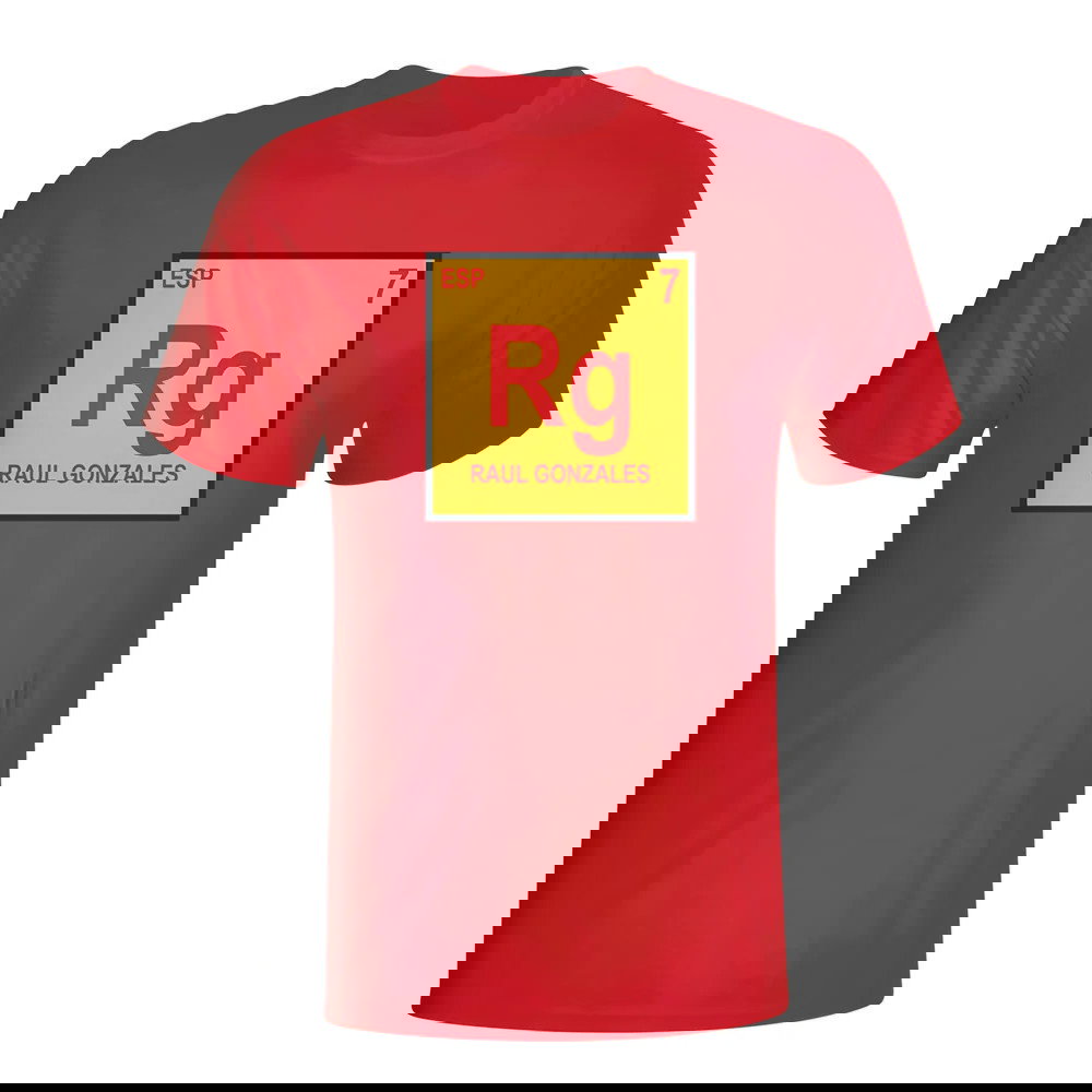 Raul Spain Periodic Table T-shirt (red)