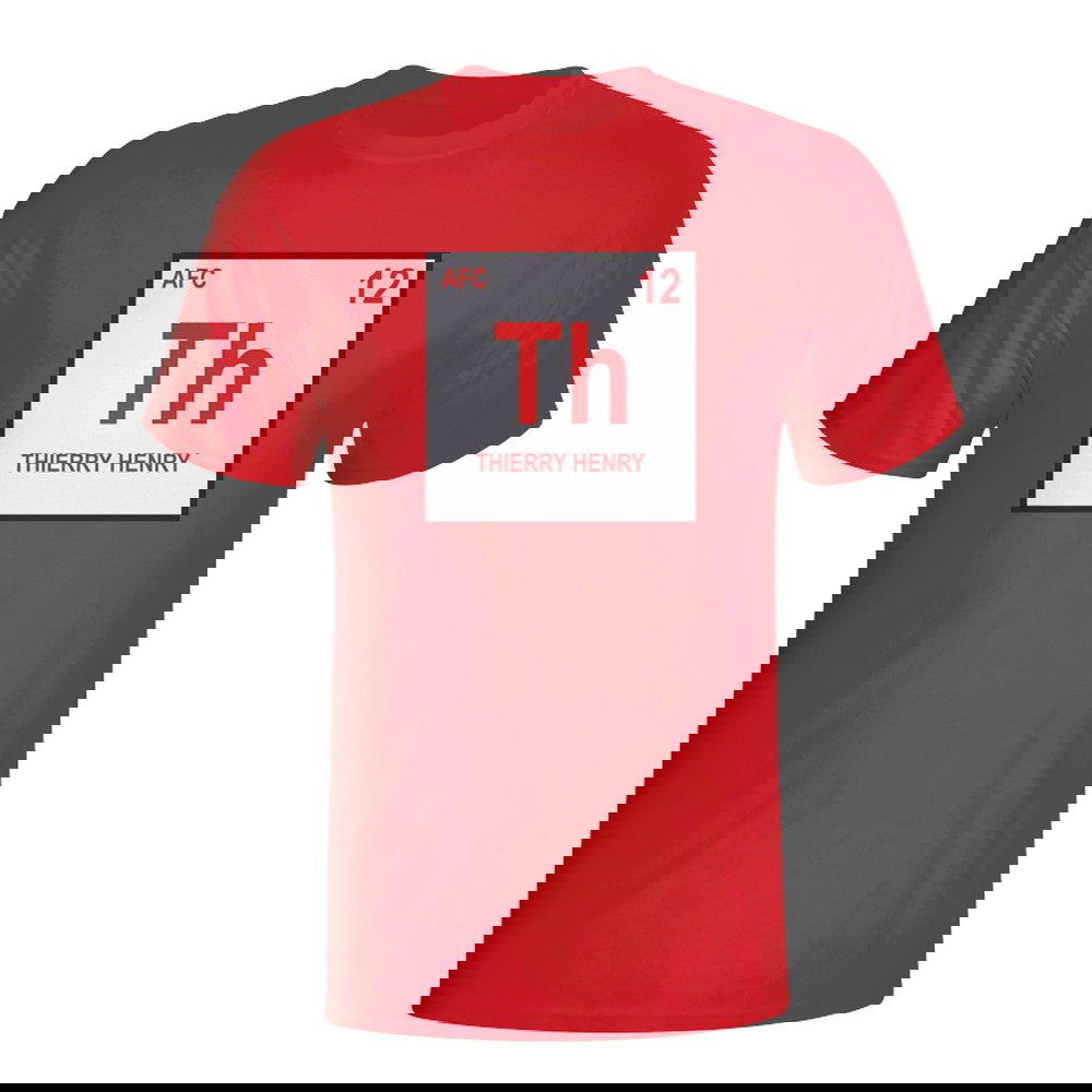 Thierry Henry Arsenal Periodic Table T-shirt (red)