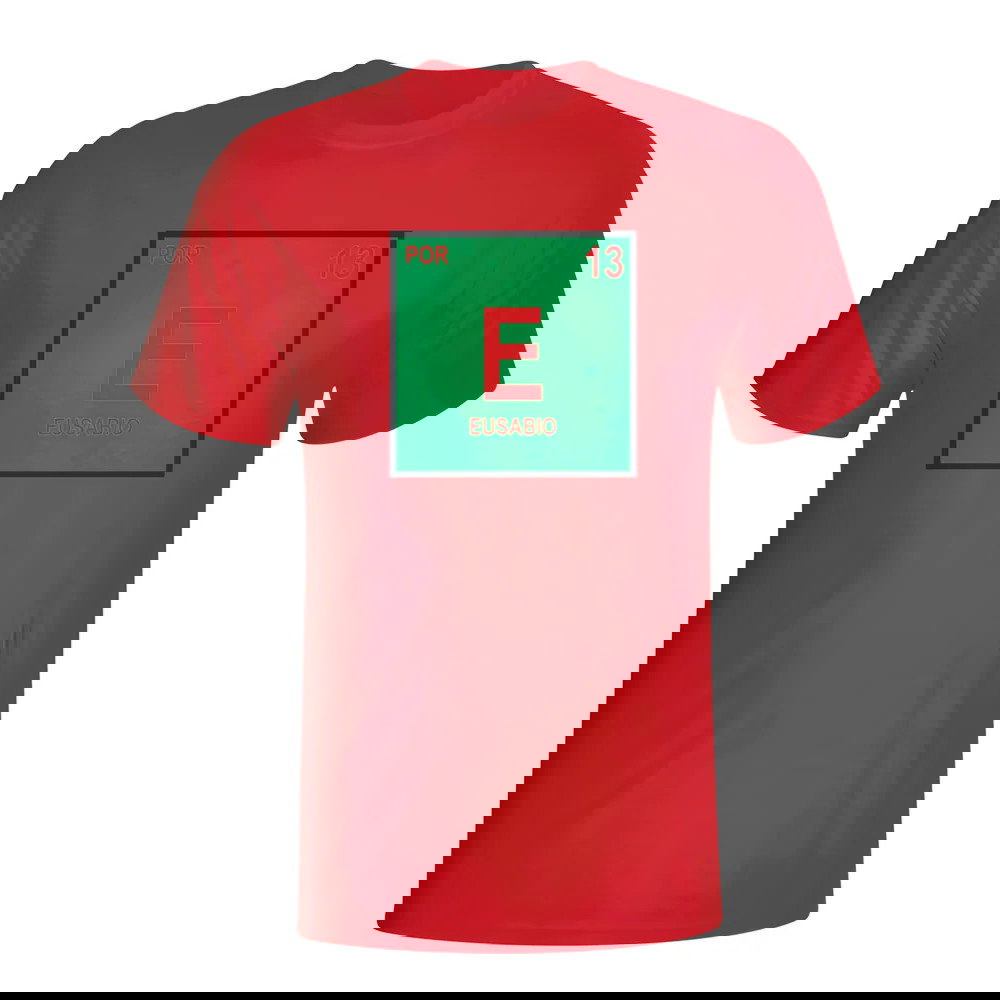 Eusebio Portugal Periodic Table T-shirt (red)