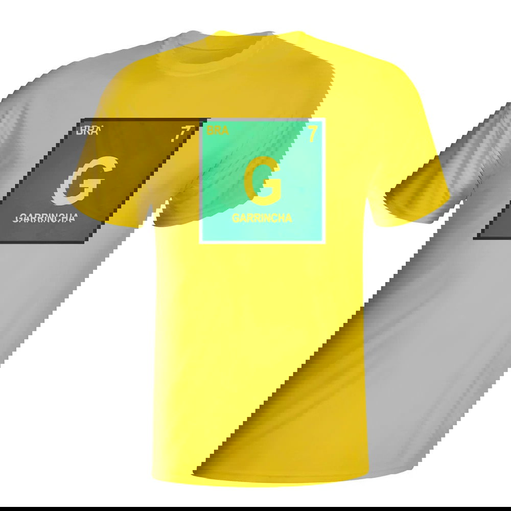 Garrincha Brazil Periodic Table T-shirt (yellow) - Kids