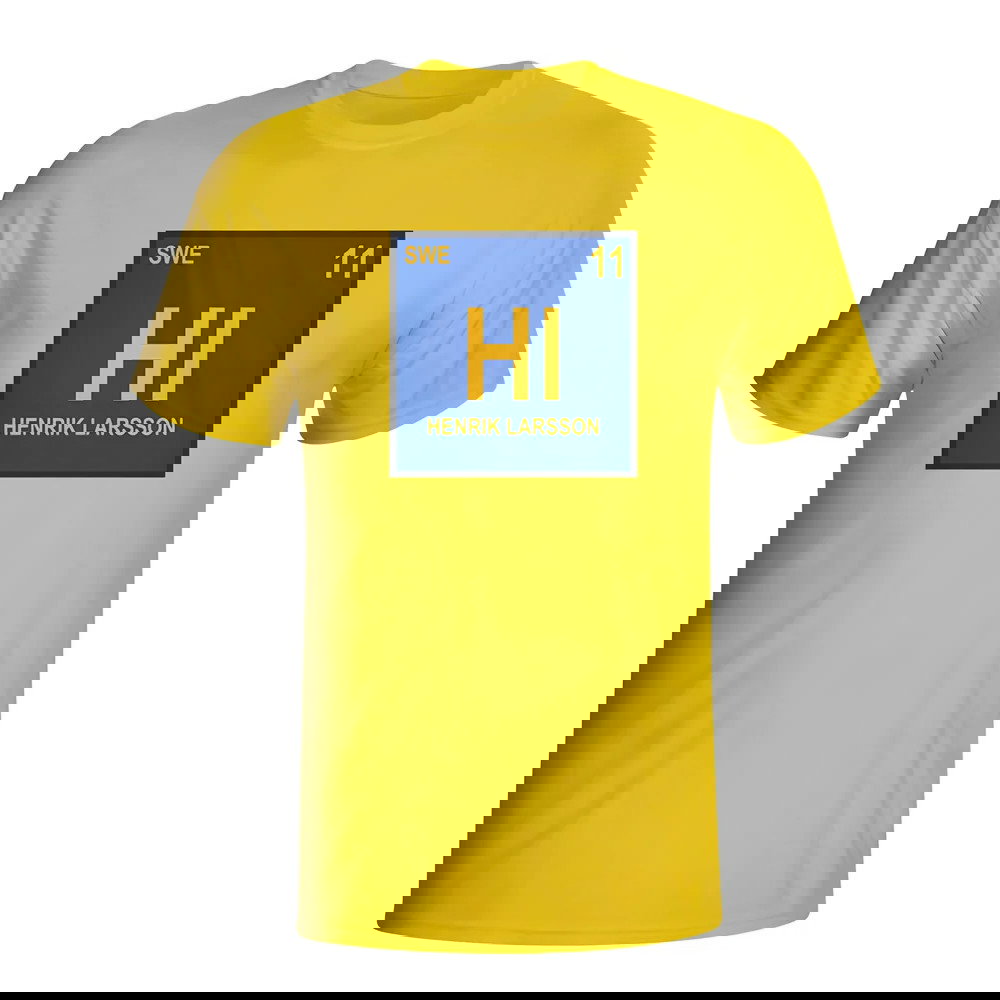 Henrik Larsson Sweden Periodic Table T-shirt (yellow) - Kids