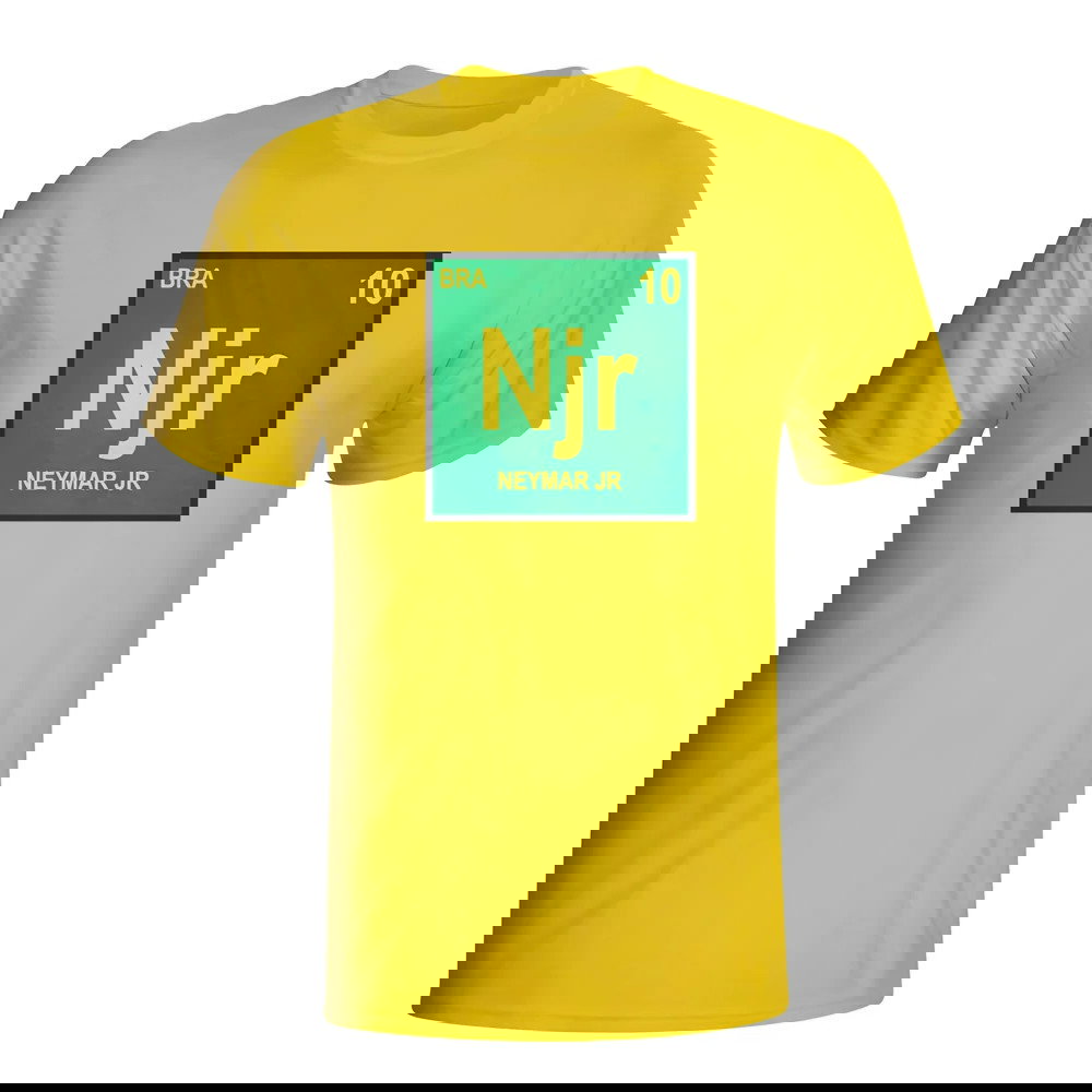 Neymar Brazil Periodic Table T-shirt (yellow) - Kids