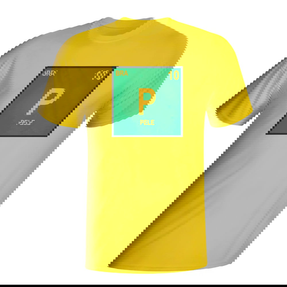 Pele Brazil Periodic Table T-shirt (yellow) - Kids