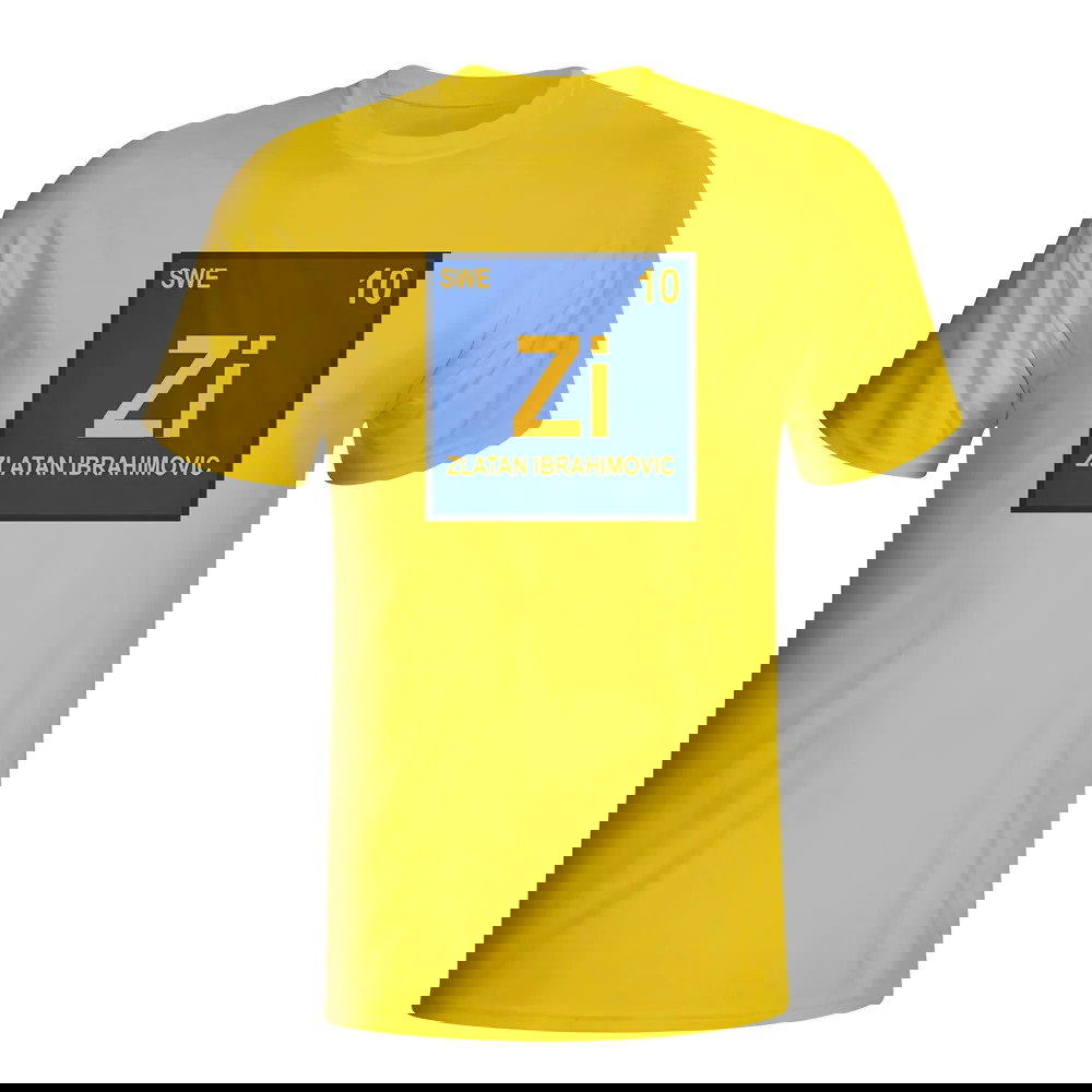 Zlatan Ibrahimovic Sweden Periodic Table T-shirt (yellow) - Kids