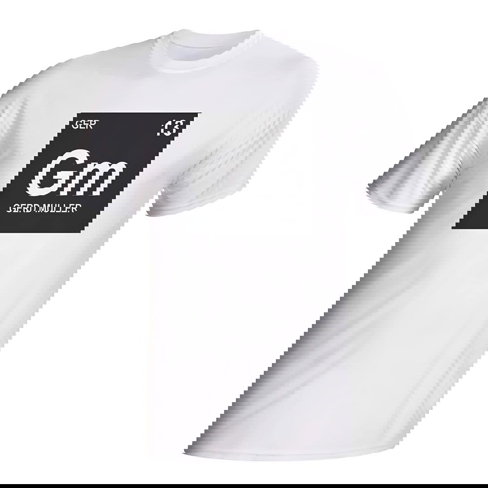 Gerd Muller Germany Periodic Table T-shirt (white)