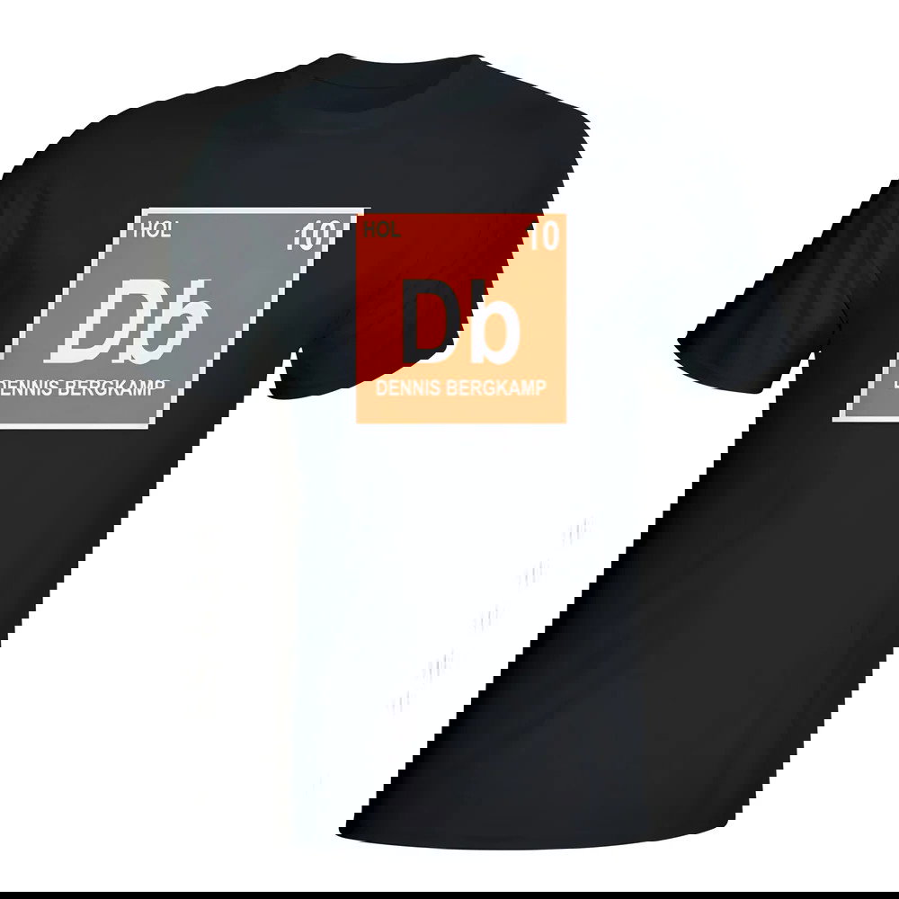 Dennis Bergkamp Holland Periodic Table T-shirt (black)