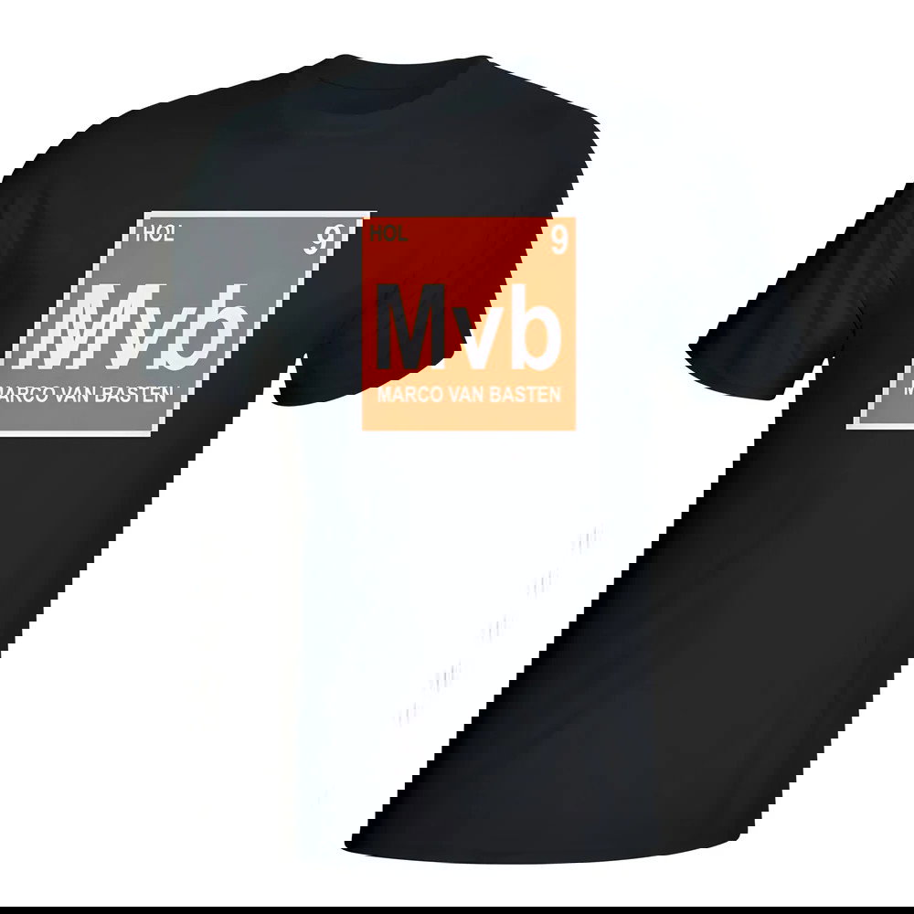 Marco Van Basten Holland Periodic Table T-shirt (black)