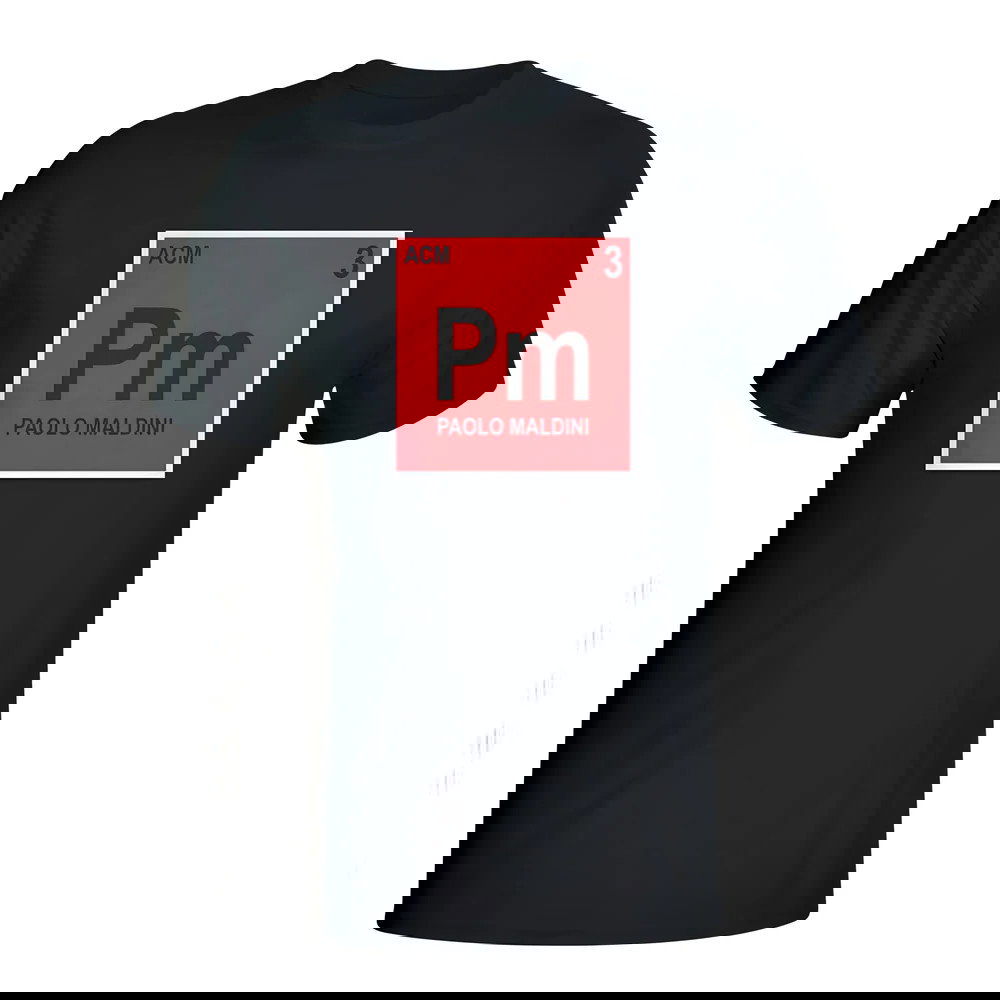 Paolo Maldini Ac Milan Periodic Table T-shirt (black)