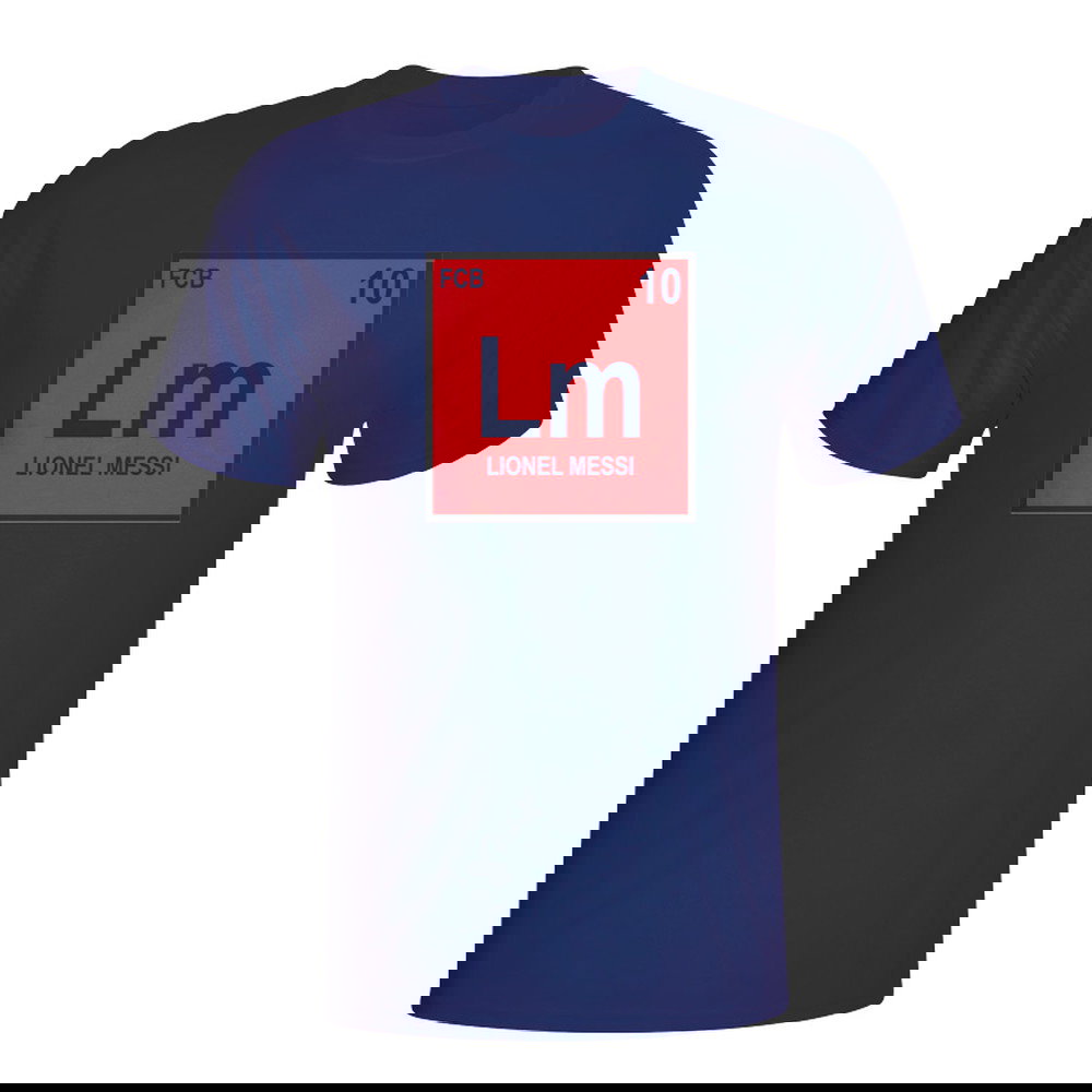 Lionel Messi Barcelona Periodic Table T-shirt (navy) - Kids