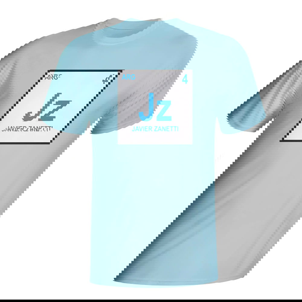 Javier Zanetti Argentina Periodic Table T-shirt (sky Blue) - Kids