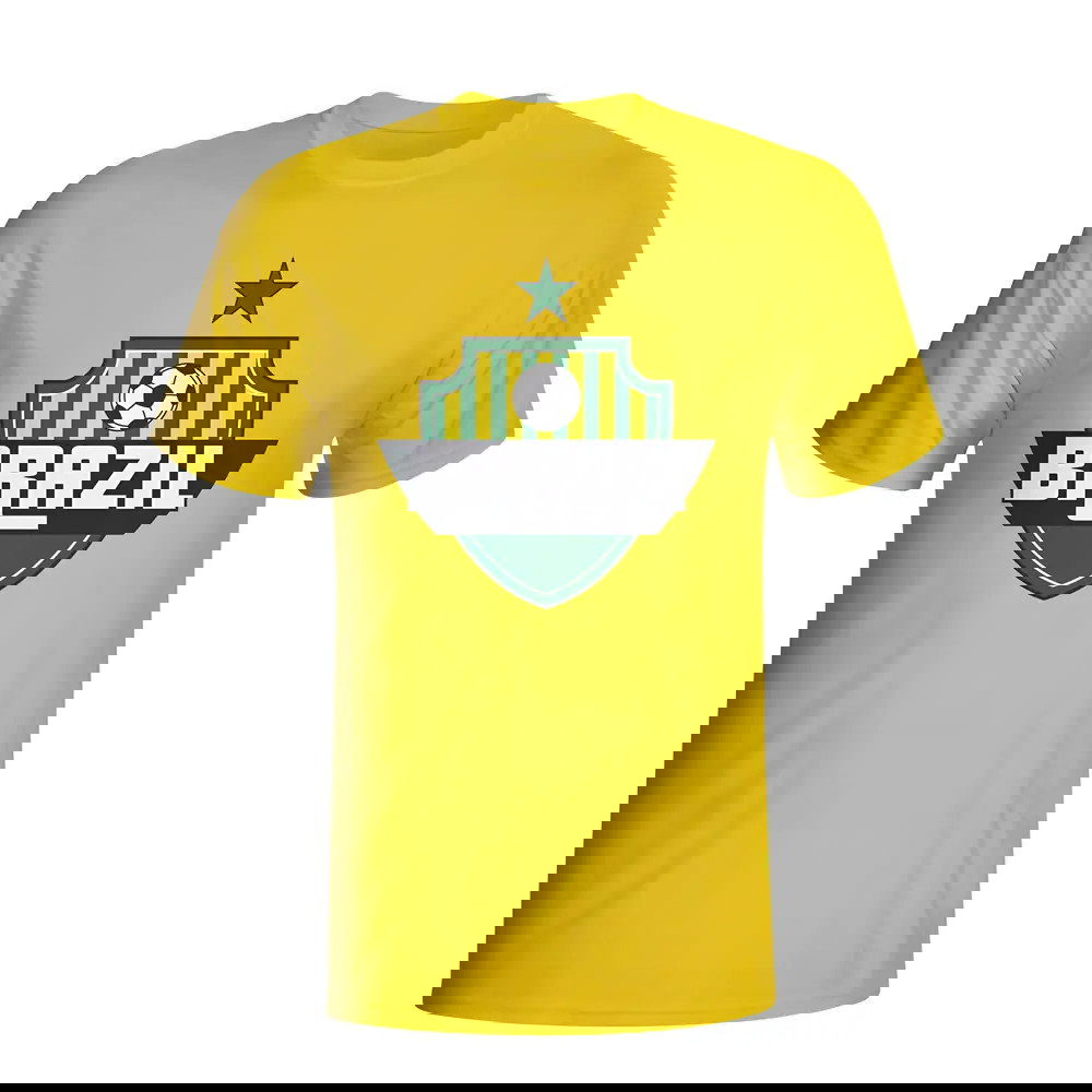 Brazil Country Logo T-shirt (yellow) - Kids