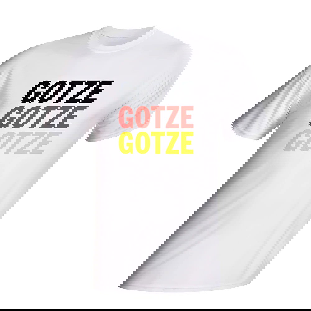 Mario Gotze Germany Player Flag T-shirt (white)