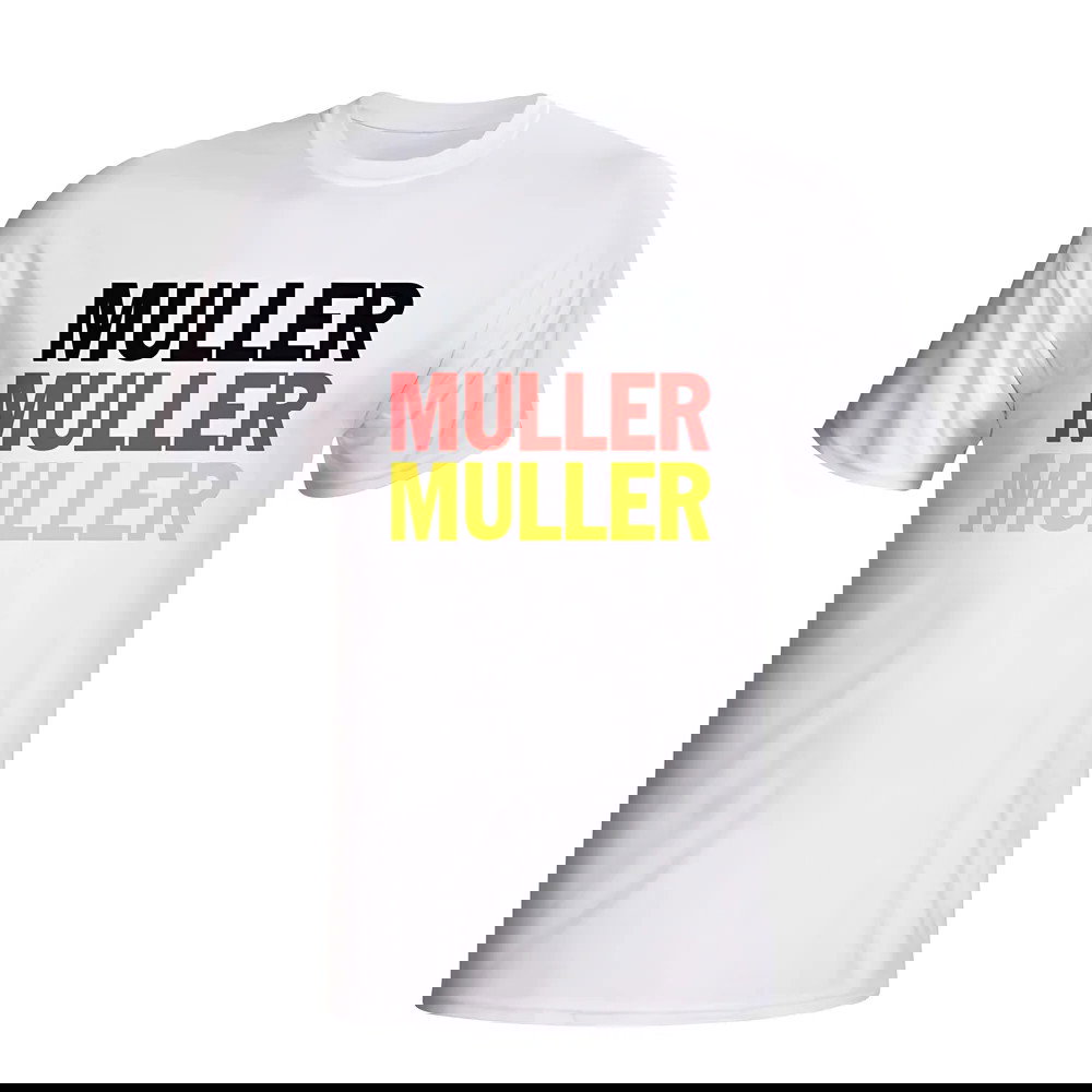 Thomas Muller Germany Player Flag T-shirt (white)