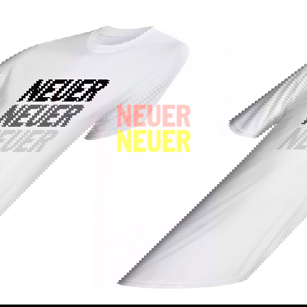 Manuel Neuer Germany Player Flag T-shirt (white)