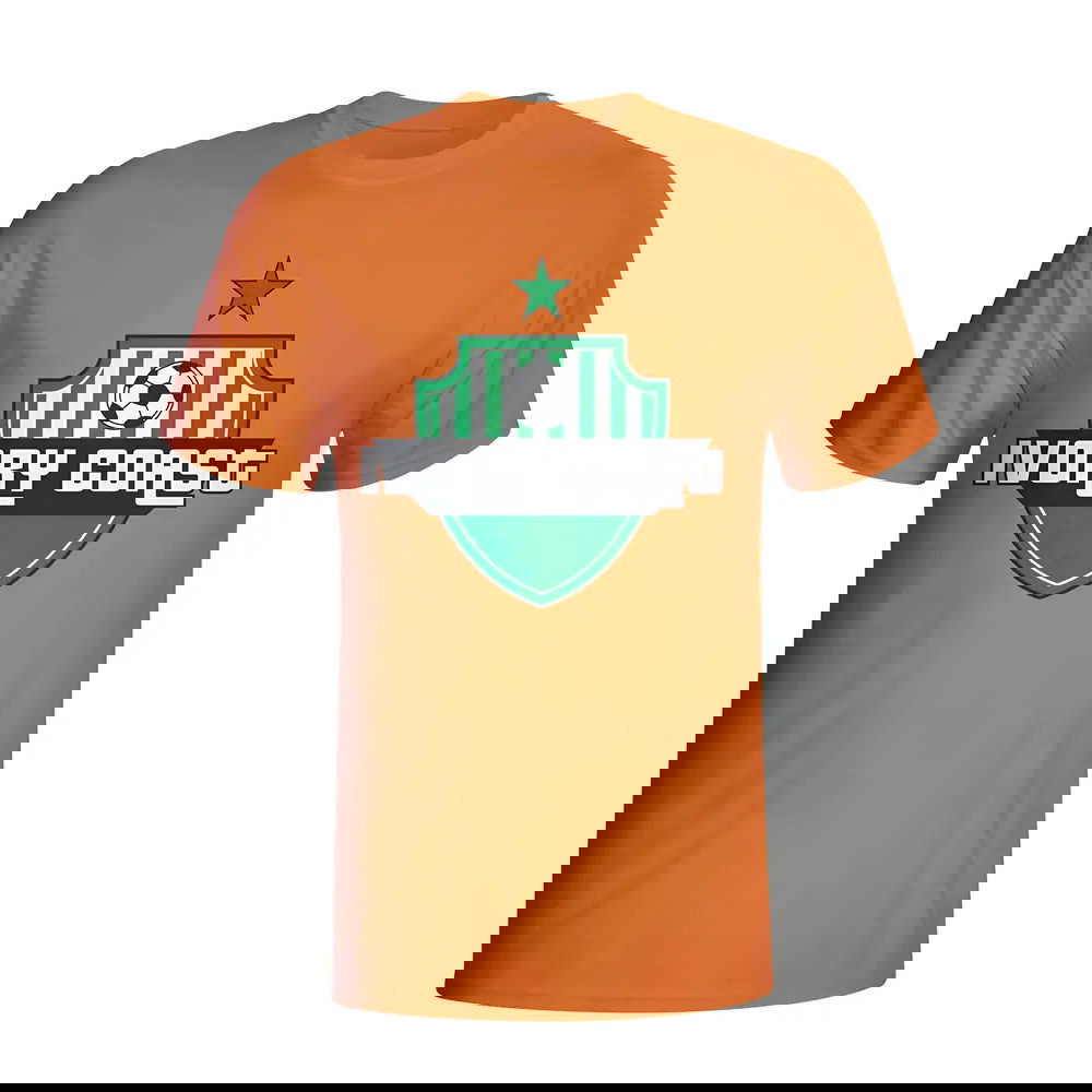 Ivory Coast Country Logo T-shirt (orange)