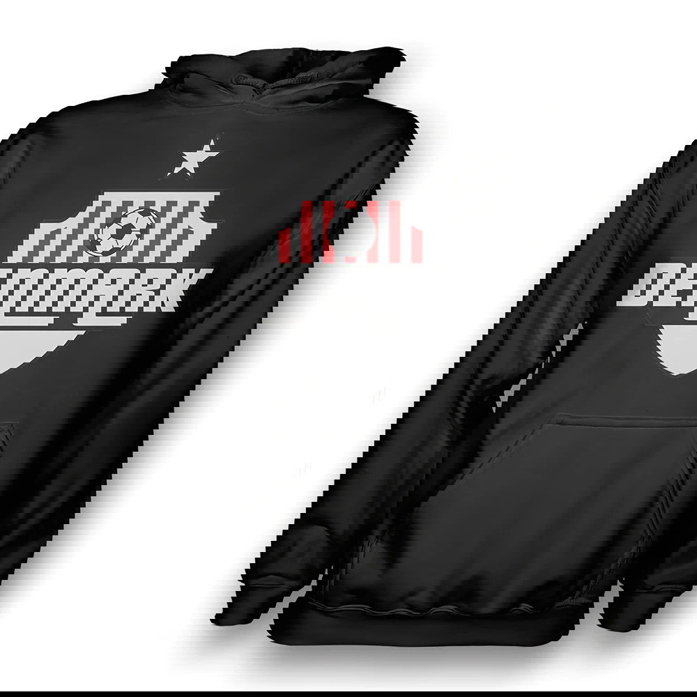 Denmark Country Logo Hoody (black) - Kids