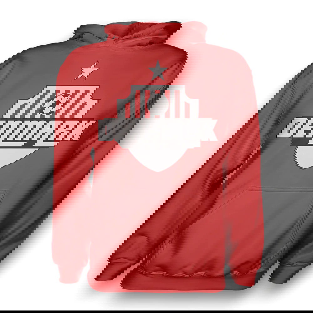 Denmark Country Logo Hoody (red) - Kids