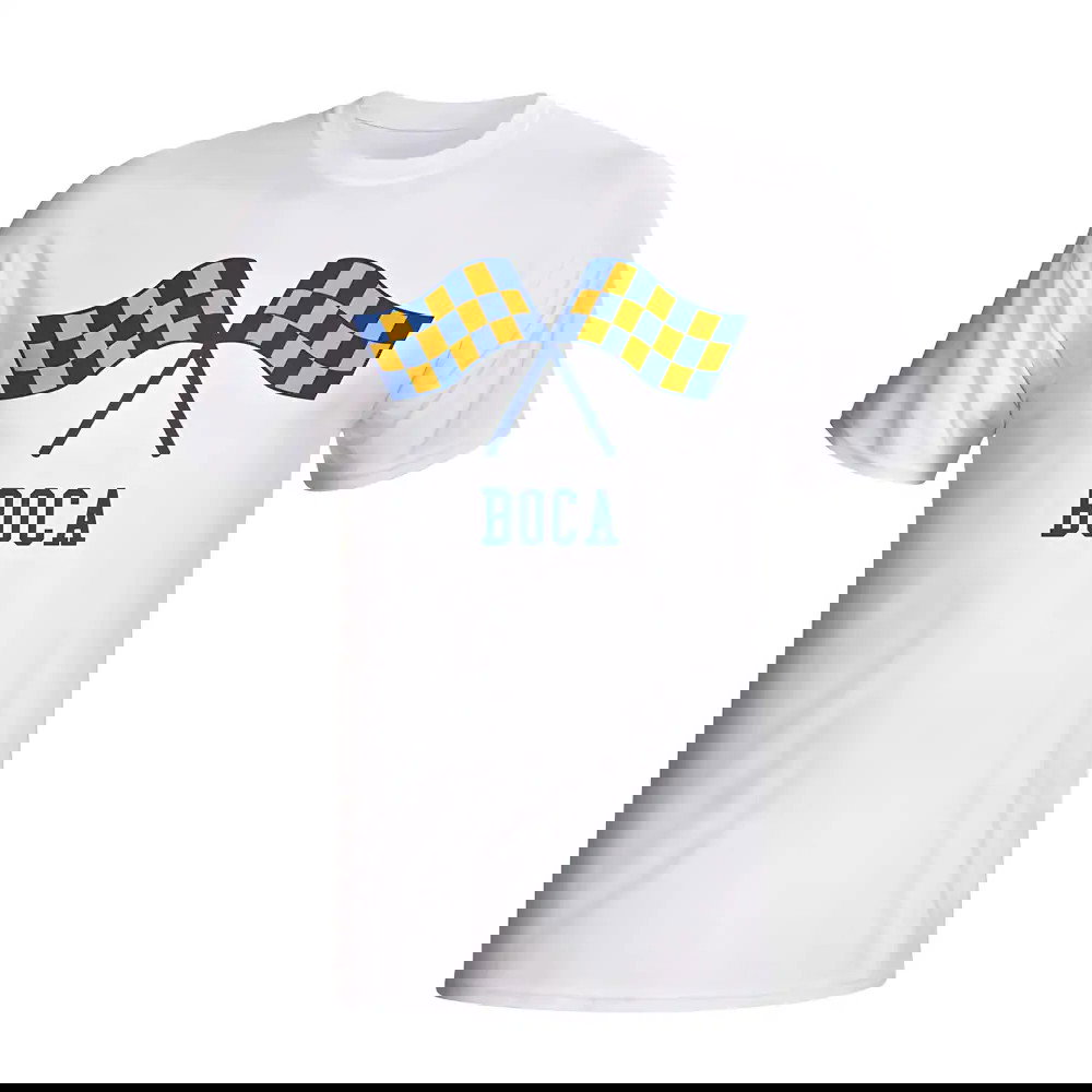 Boca Juniors Waving Flags T-shirt (white) - Kids