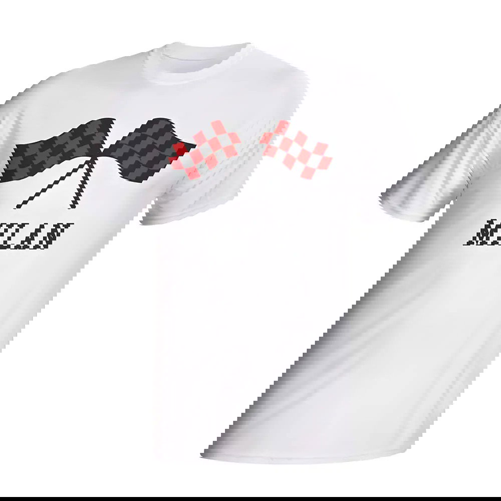 Ac Milan Waving Flags T-shirt (white) - Kids