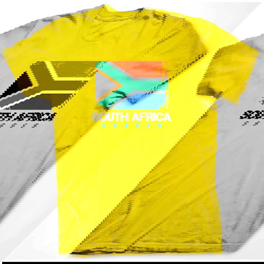 South Africa Soccer T-shirt (yellow)