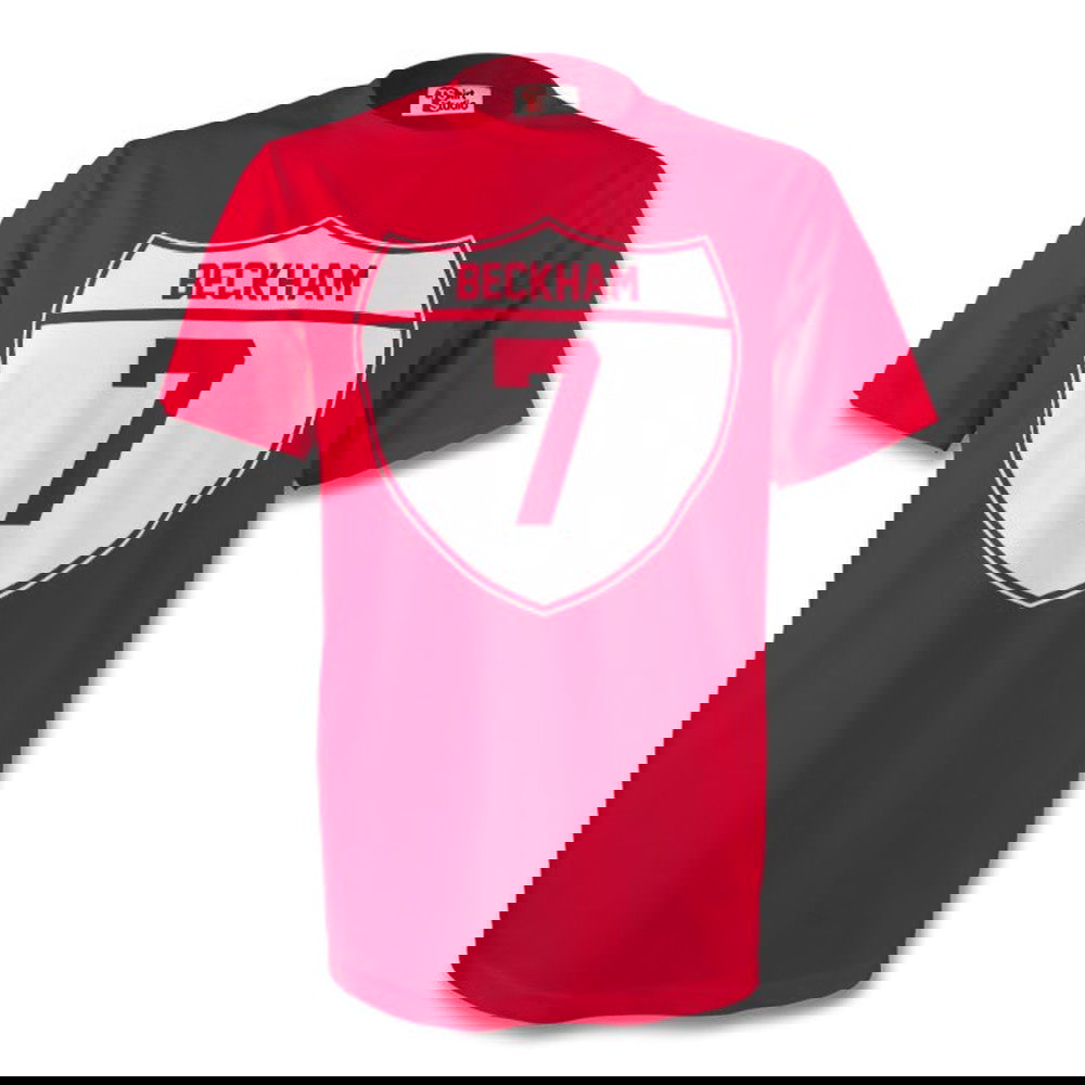 David Beckham Man Utd Crest Tee (red)