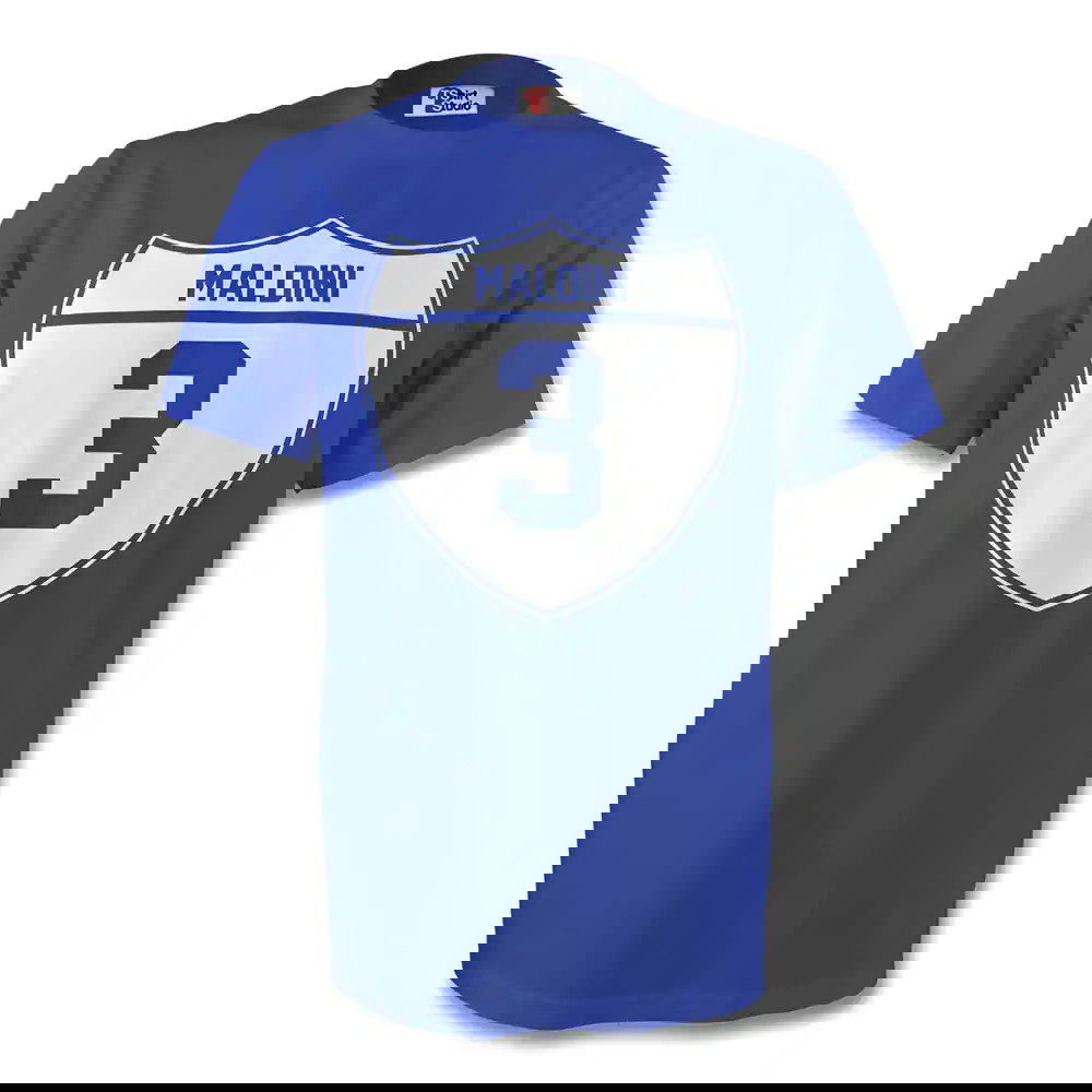 Paolo Maldini Italy Crest Tee (blue)