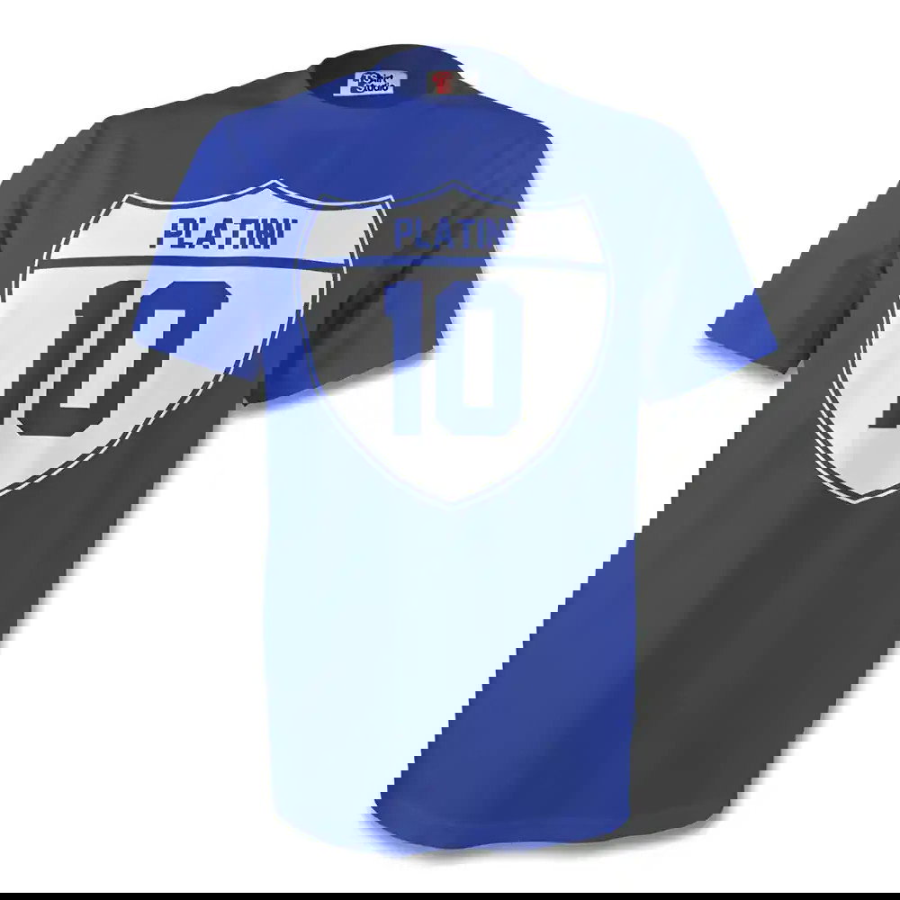 Michel Platini France Crest Tee (blue)