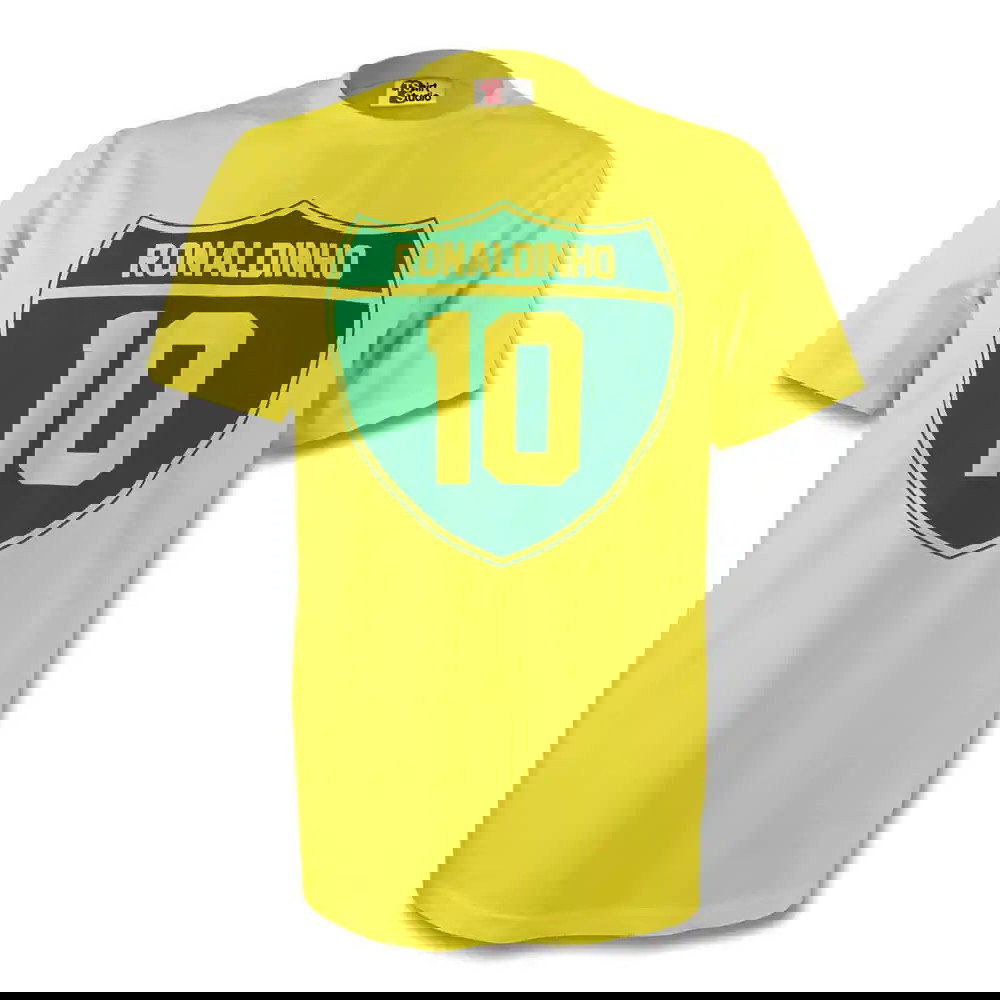 Ronaldinho Brazil Crest Tee (yellow)