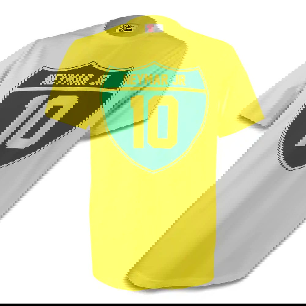 Neymar Jr Brazil Crest Tee (yellow) - Kids