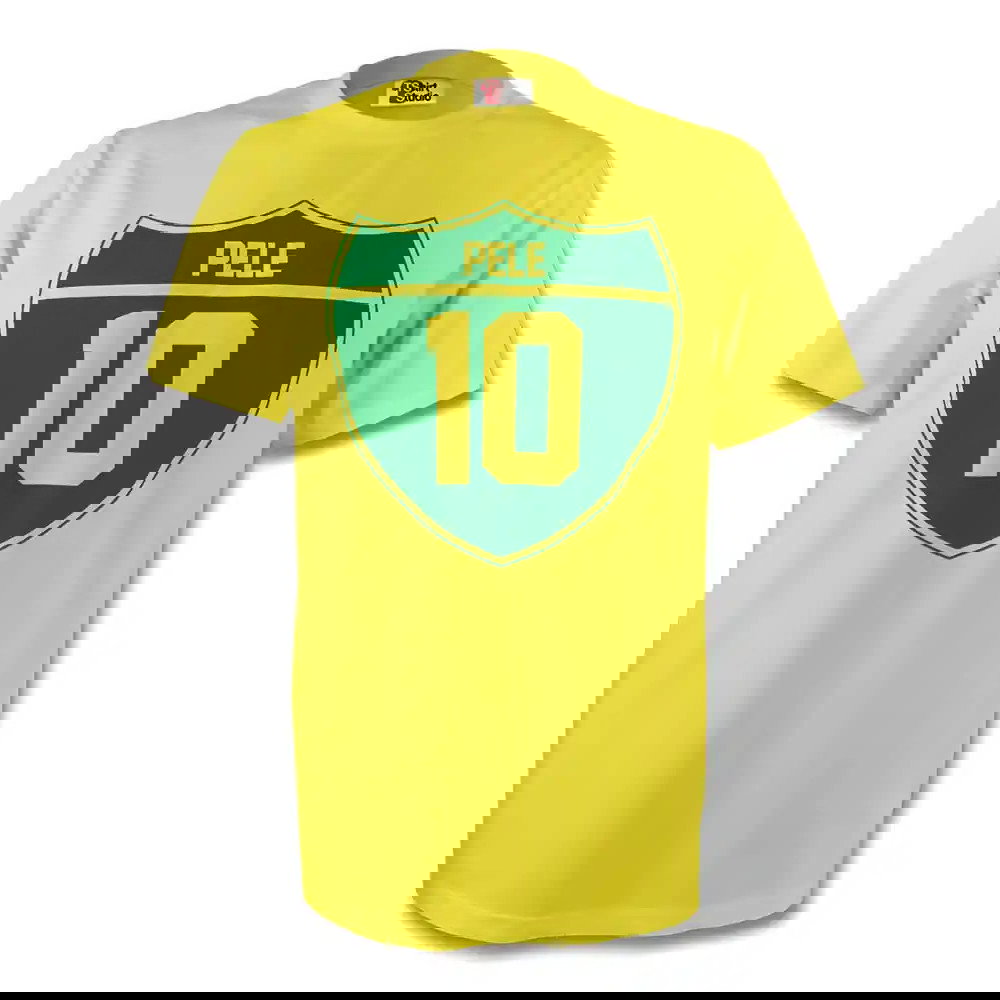 Pele Brazil Crest Tee (yellow) - Kids