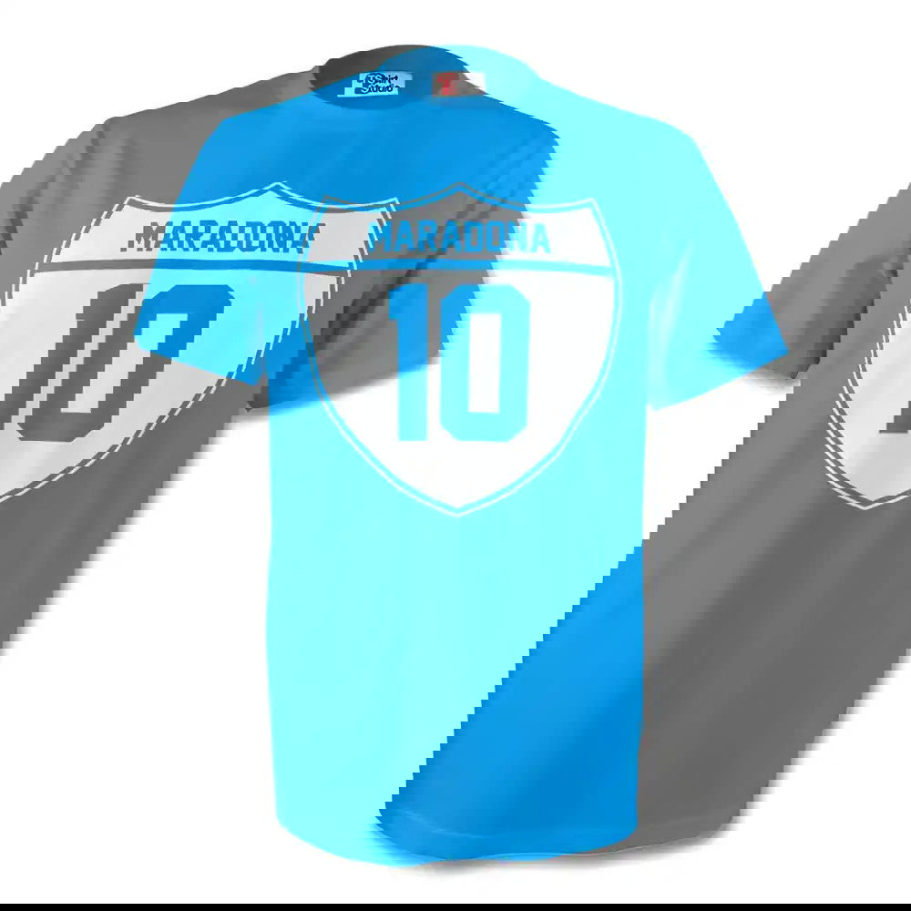 Diego Maradona Napoli Crest Tee (sky Blue)
