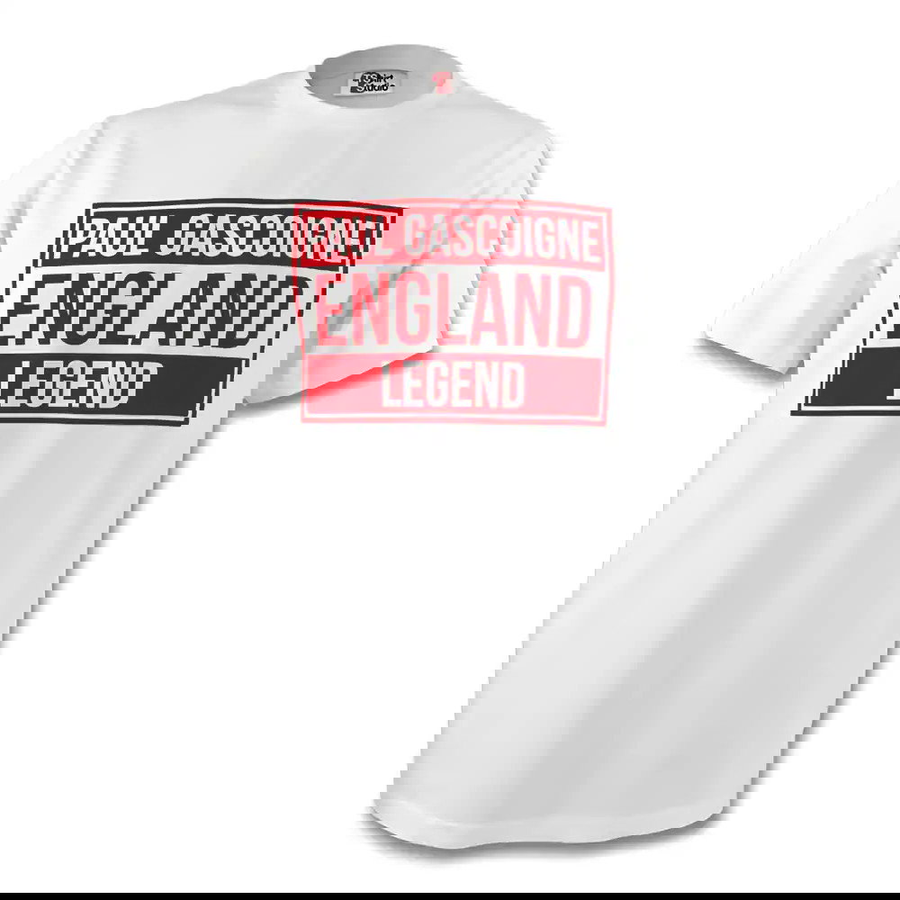 Paul Gascoigne England Legend Tee (white)