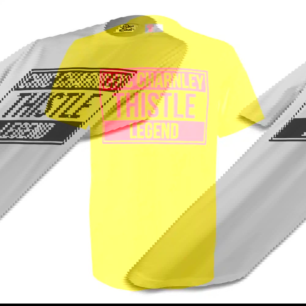 Chic Charnley Partick Thistle Legend Tee (yellow)