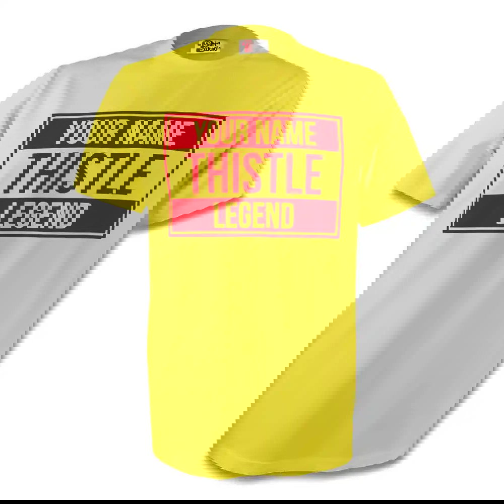 Your Name Partick Thistle Legend Tee (yellow)