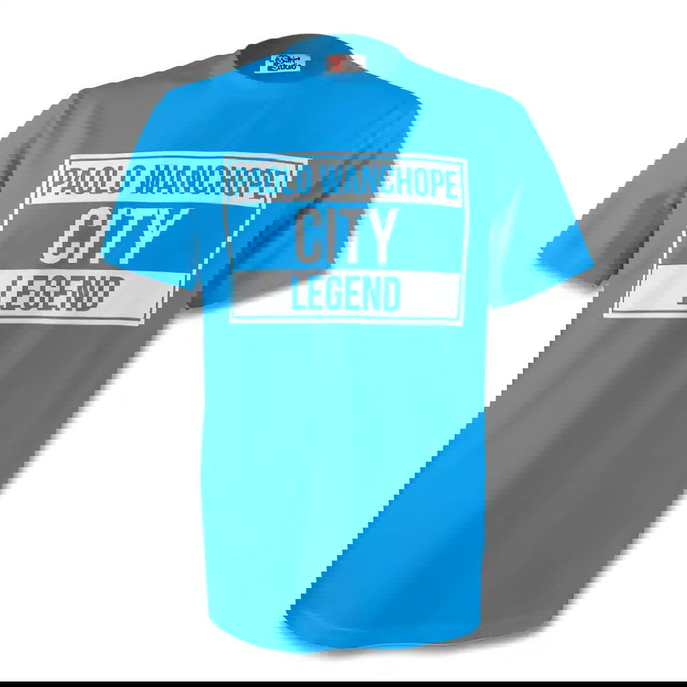 Paolo Wanchope Man City Legend Tee (sky Blue)