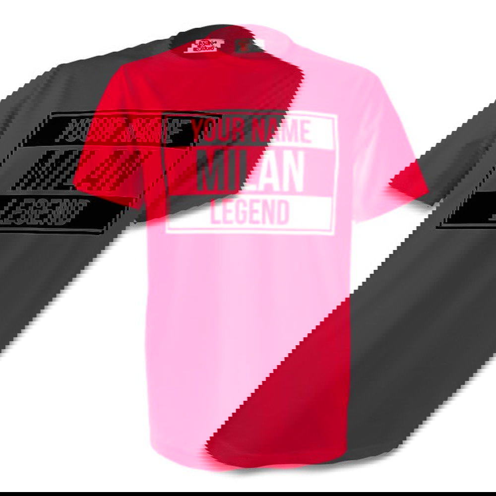 Your Name Ac Milan Legend Tee (red) - Kids