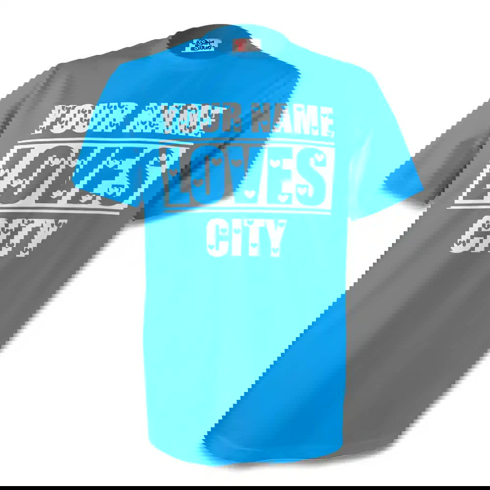 Your Name Loves City T-shirt (sky)