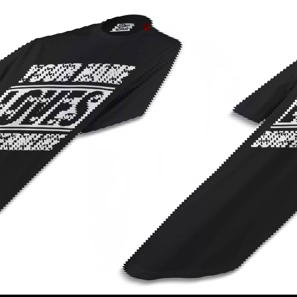 Your Name Loves Dunfermline T-shirt (black)