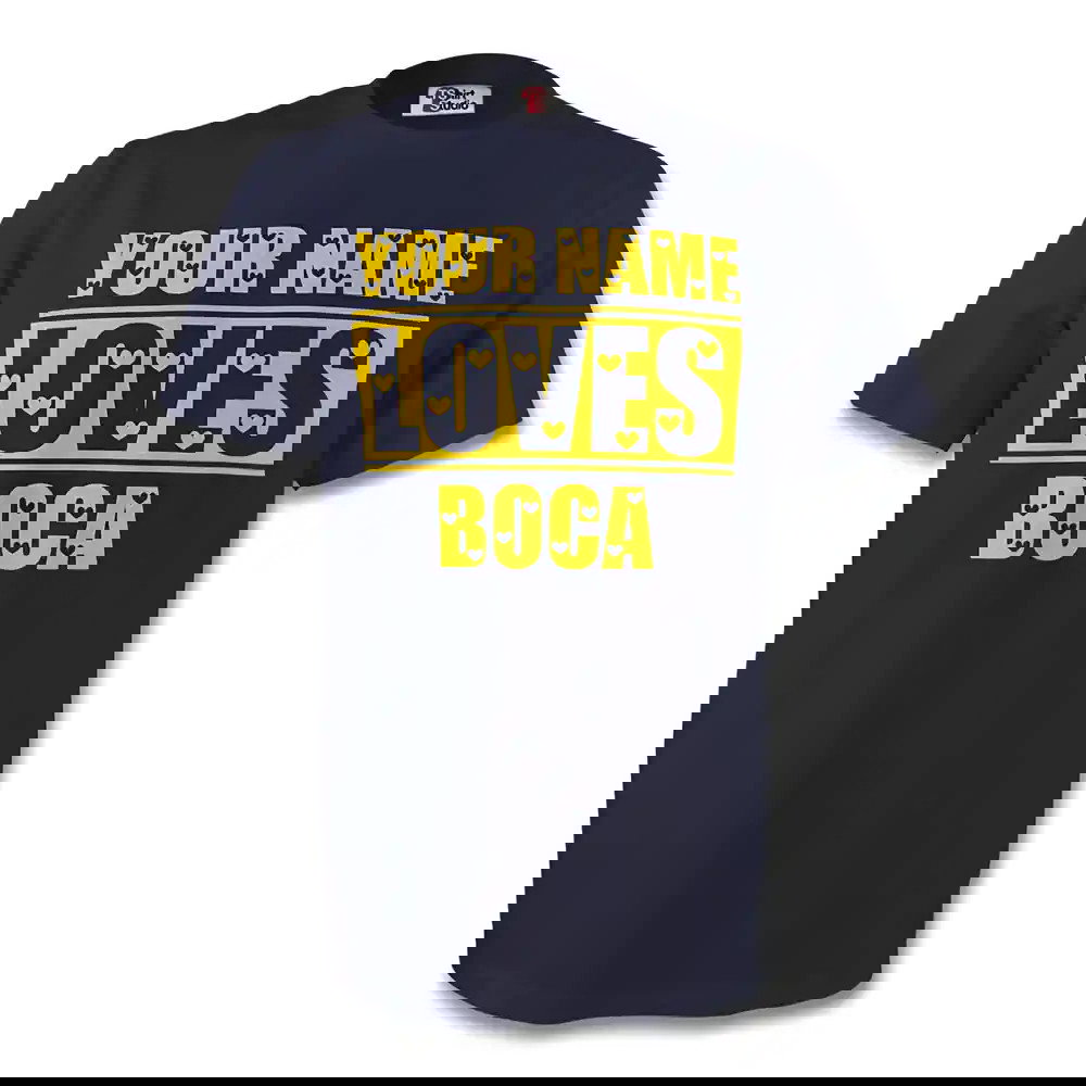 Your Name Loves Boca T-shirt (navy) - Kids