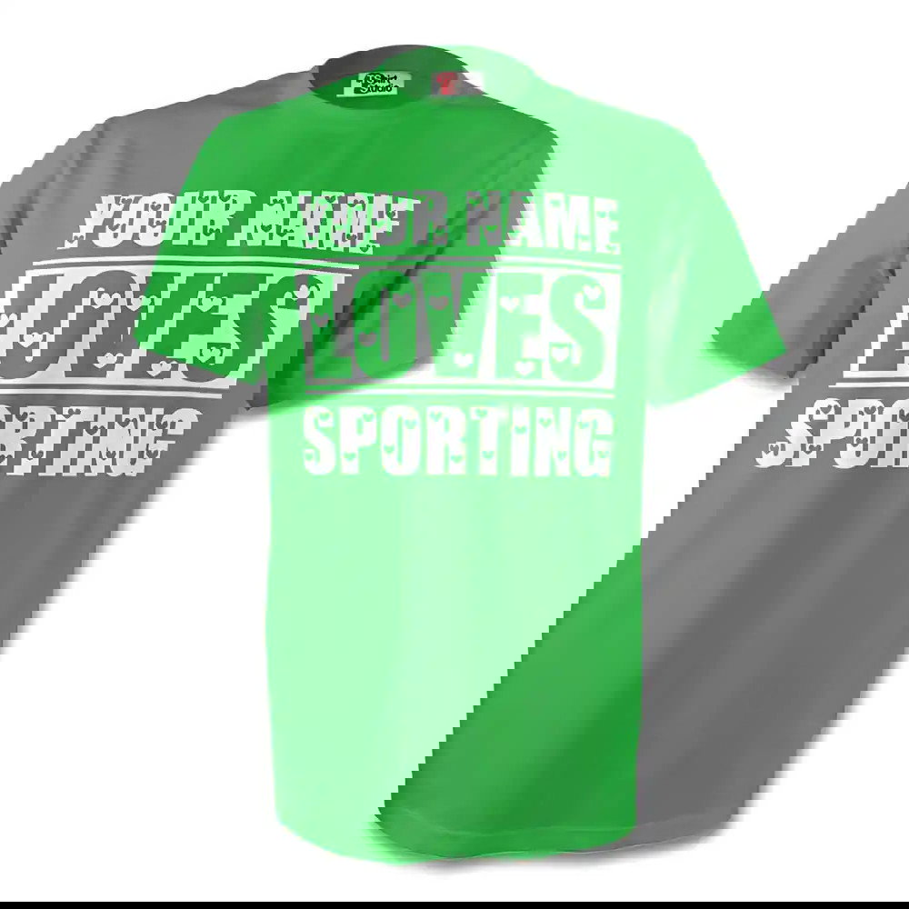 Your Name Loves Sporting T-shirt (green)