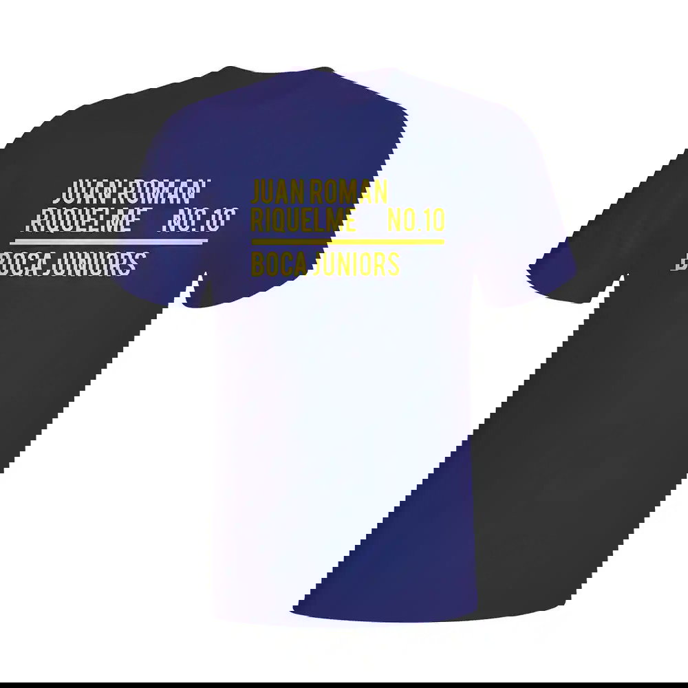 Juan Roman Riquelme Boca Juniors Squad T-shirt (navy)