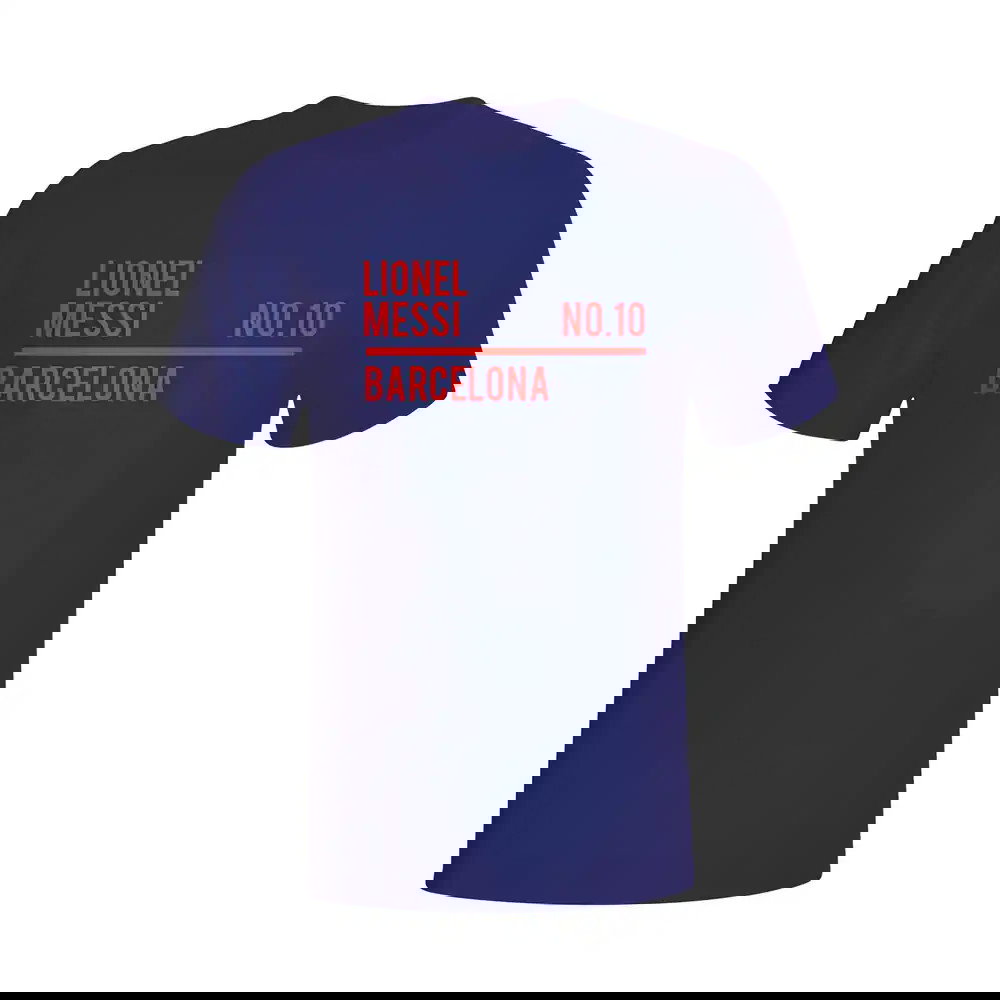 Lionel Messi Barcelona Squad T-shirt (navy) - Kids
