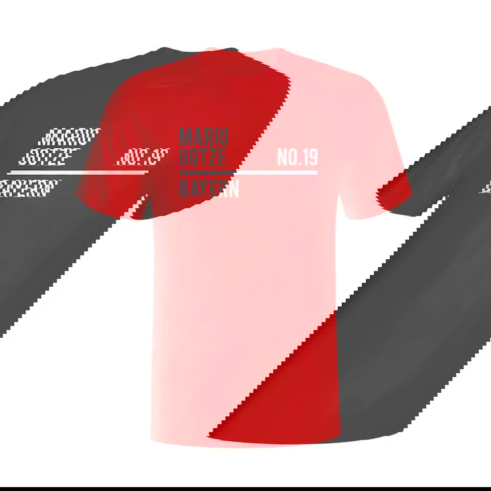 Mario Gotze Bayern Munich Squad T-shirt (red)